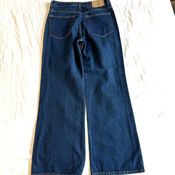 Dark High Rise Wide Leg Jeans - Picture 4 of 5